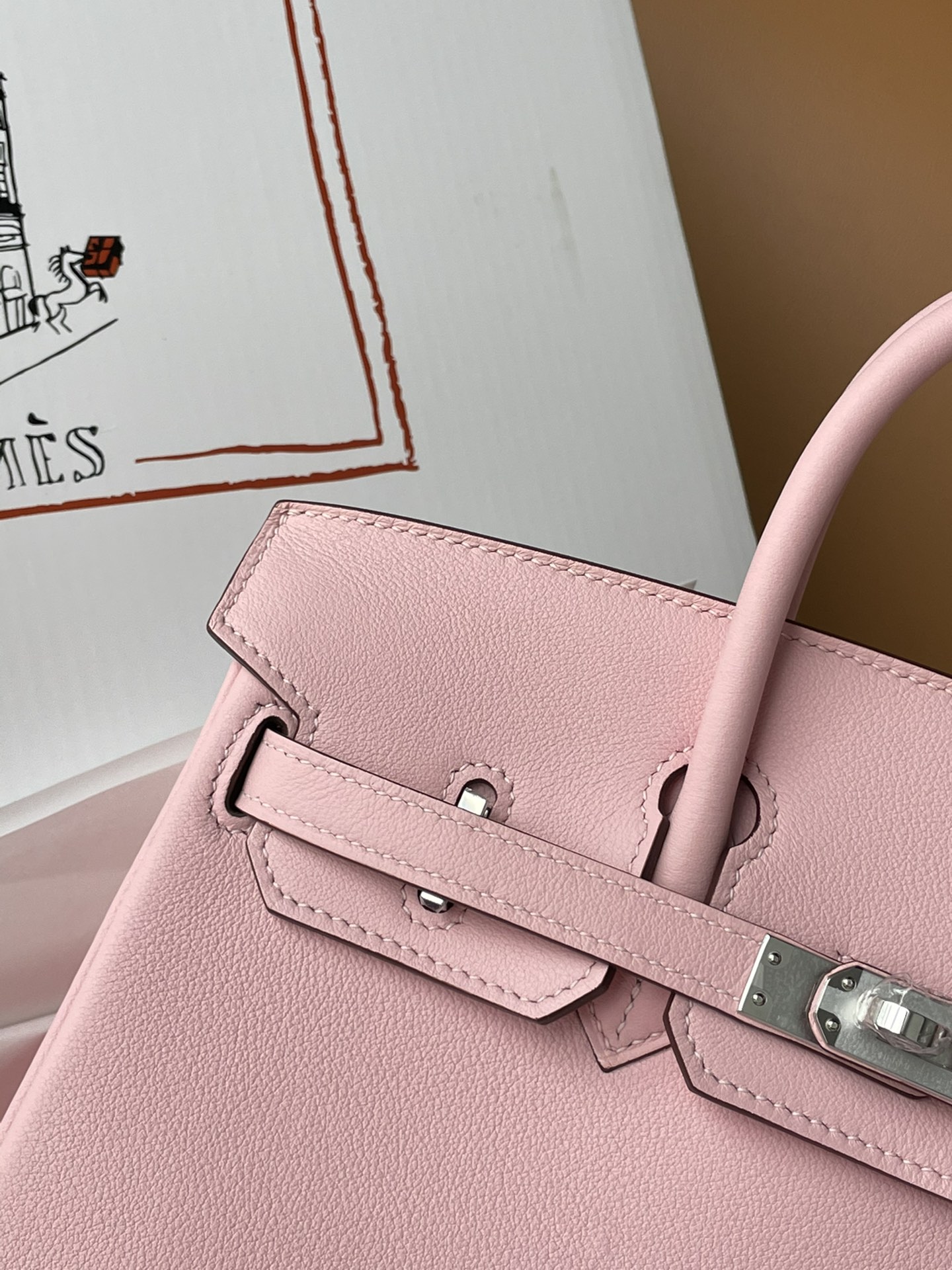 Hermes Birkin 30CM Swift Leather Handbag Pink